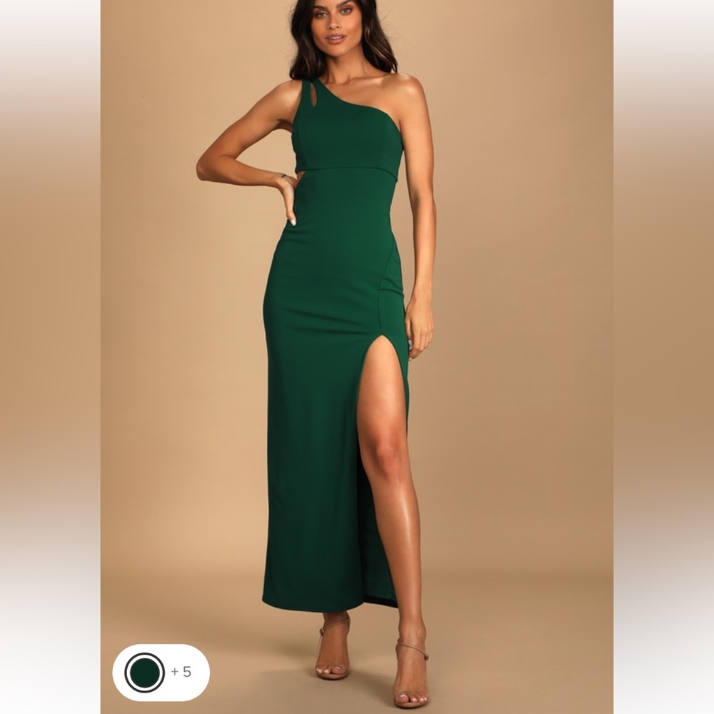 Lulus wedding guest dress in green XS